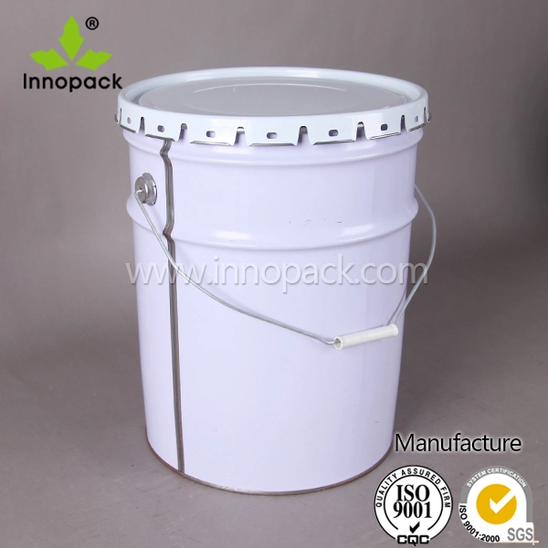 20L Metal Tin Bucket with Lid and Handle for Paint or Chemical
