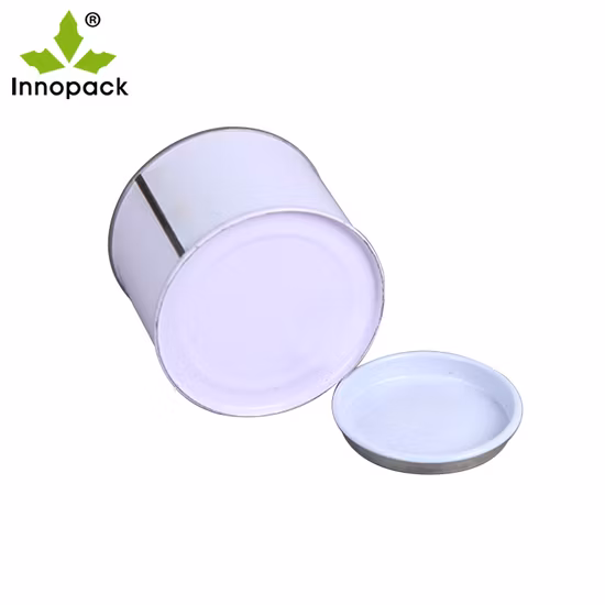 Empty Round Tin Can 0.125 Liter Metal Tin Cans Custom Printed Paint Can