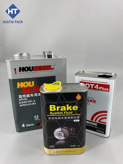 車の中国メーカーのための熱い販売正方形 1 ガロン モーター オイル缶