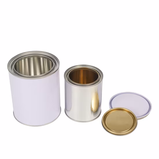 ケミカルオイルラウンドペイント金属ブリキ缶